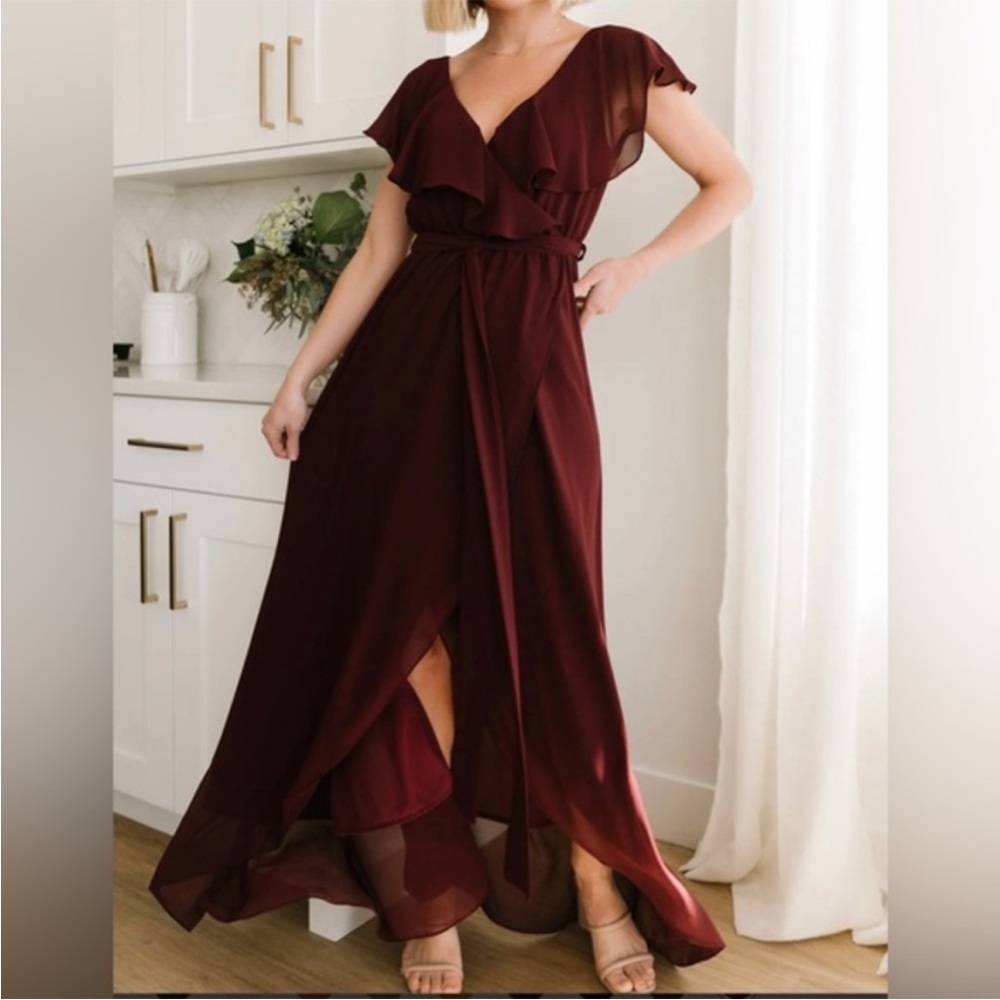 Baltic Born Burgundy Maxi Dress